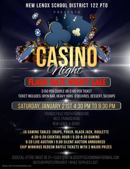 New Lenox School District 122 PTO Casino Night Fundraiser