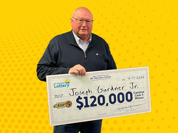 North Carolina man wins $120,000 lottery jackpot with numbers inspired by son