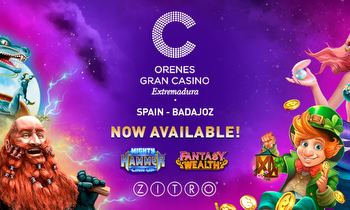 ORENES GRAN CASINO DE EXTREMADURA NOW OFFERS ZITRO’S NEW GAMES: MIGHTY HAMMER AND FANTASY WEALTH