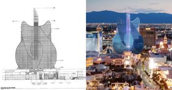 Plans for guitar-shaped hotel on Las Vegas Strip take shape in new blueprints
