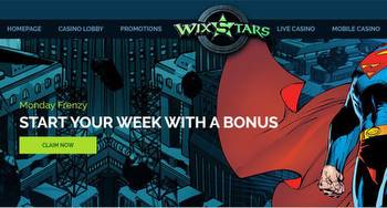 Play Wixstars for a Monday Frenzy Bonus of 60 Free Max Spins