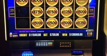 Player at Caesars Palace wins $139k jackpot while betting $750