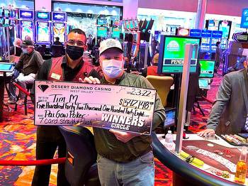 Player wins $542,148 jackpot at Desert Diamond Casino West Valley