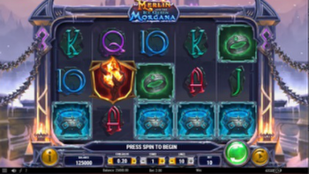 Play'n GO new Merlin and the Ice Queen Morgana online slot.