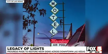 Progress made on restoring neon lights at historic Las Vegas hotels
