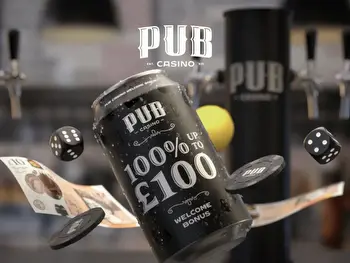 Pub Casino promo: Claim a 100% welcome bonus up to £100