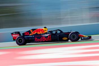 Red Bull F1 Car Drives Through Wynn Las Vegas Casino