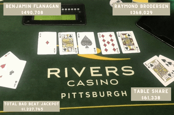 Rivers Poker Room's Record-Setting $1.2M Bad Beat Jackpot Triggered