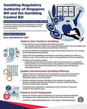 Singapore's parliament passes bills to legalize social gambling, criminalize proxy betting, create new regulator