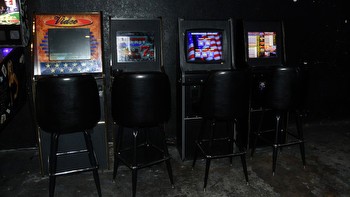 Slots machines seized from Pour Decisions Saloon in illegal gambling probe