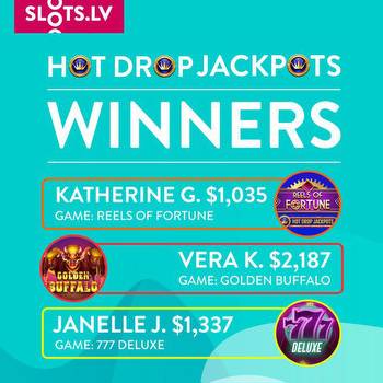 Slots.lv Casino: Hot Drop Jackpots Hit on Three Popular Video Slot Titles