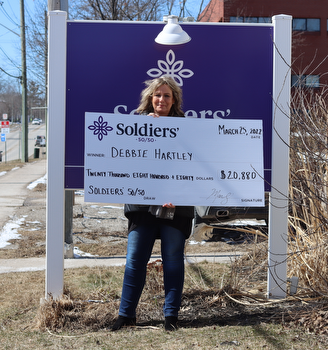 Soldiers’ 50/50 Winner Takes Home $20,880 Jackpot