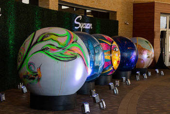 Sycuan Unveils Giant Hand-Painted Bingo Ball Art Installation Created by Local Artists