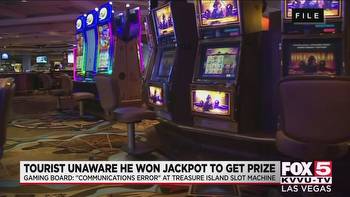 Tourist tracked down, getting jackpot after slot machine error, Nevada gaming board says