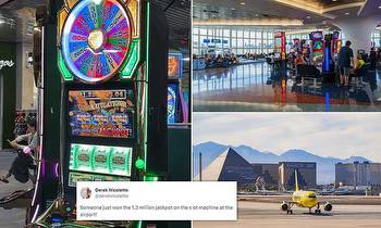 Tourist wins $1.3million jackpot playing Wheel of Fortune slot machine at Las Vegas airport