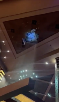 Videos show rain pouring into Las Vegas casinos as thunderstorm rolls through valley