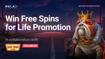 Win Free Spins for Life with Relax Gaming, Slot Wolf Casino and Ask Gamblers
