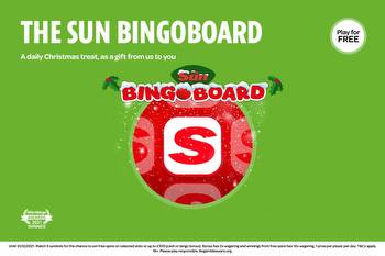 Win great prizes every day in December with the FREE Sun Bingoboard this Christmas