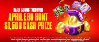 Win up to $1500 in PokerStars Casino US April Egg Hunt