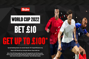 World Cup 2022: Get up to £100 in free bets and bonuses with Spreadex