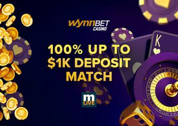 WynnBET Casino promo code: Up to $1,000 and 500 free spins