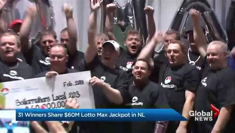 Click to play video: '31 winners share $60M Lotto Max jackpot in NL'