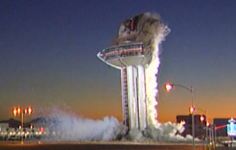 A video history of Las Vegas implosions