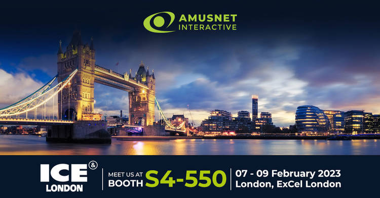 Amusnet is coming with a bang to the leading global gambling and gaming event ICE London 2023