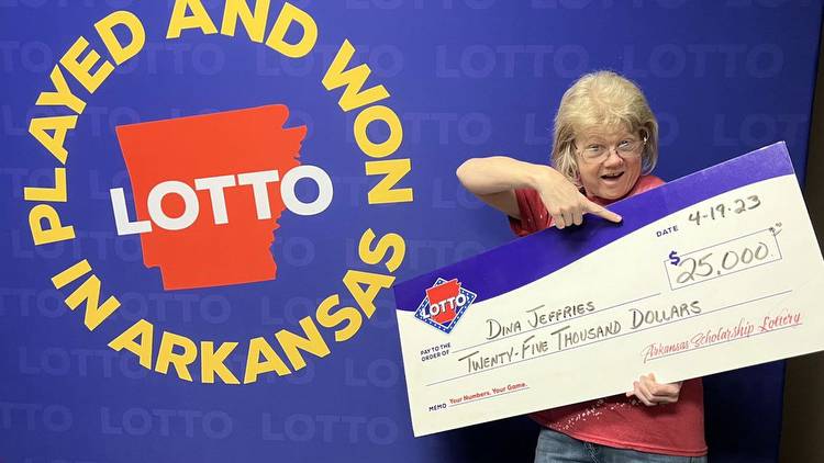 Arkansas woman wins $25K from $2 online lottery ticket