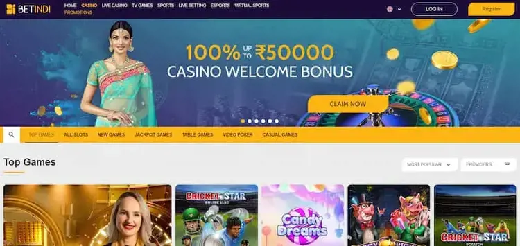 Betindi - Online Casino in India with Unmatched Casino Games Library