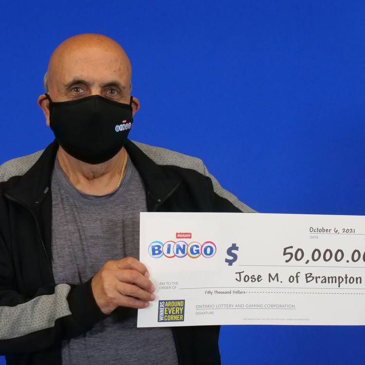 Bingo! Brampton man wins $50,000 playing OLG instant bingo