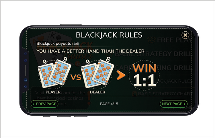 Blackjack Trainer app