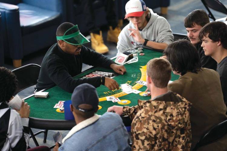CAB concludes year with Casino Night: Gaggles of gamblers occupy game tables