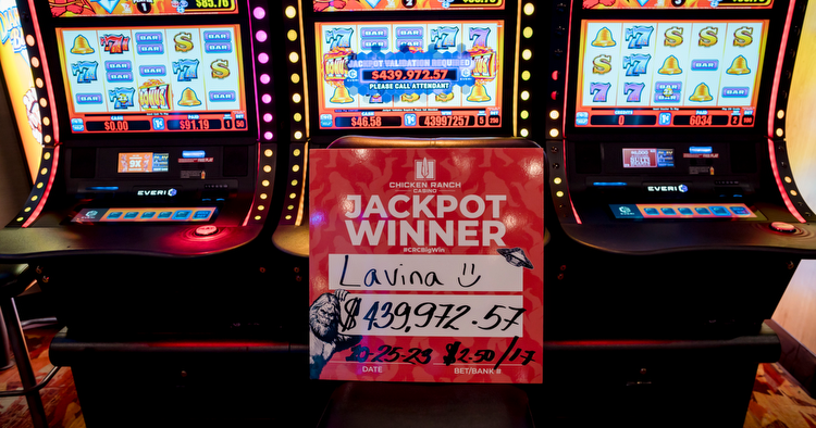 Chicken Ranch Casino jackpot record broken Wednesday