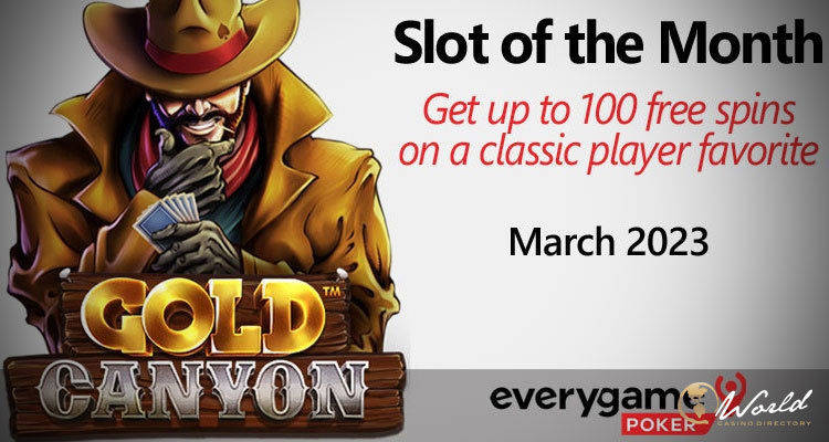 Everygame Poker Awards Free Spins on Gold Canyon Slot