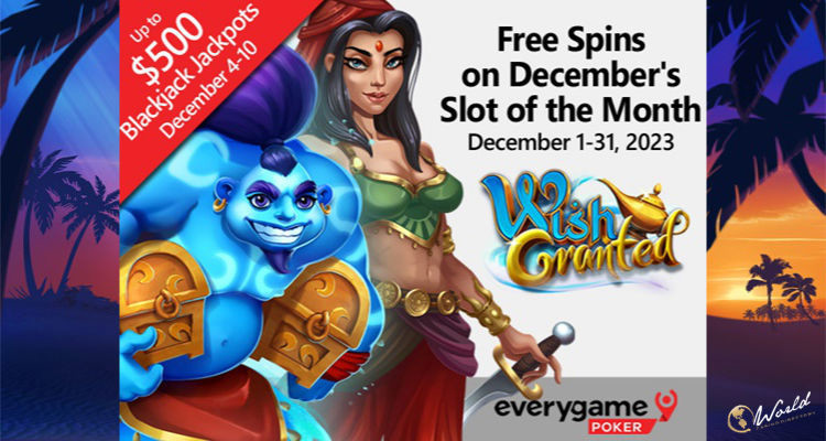Everygame Poker Offers Up To 100 Free Spins During December