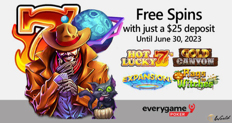 Everygame Pokers Offers Up To 100 Free Spins From June 16-30