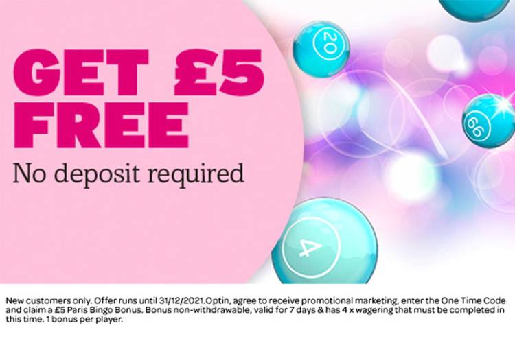 Fabulous Bingo new customer offer: Get free £5 bonus with no deposit required