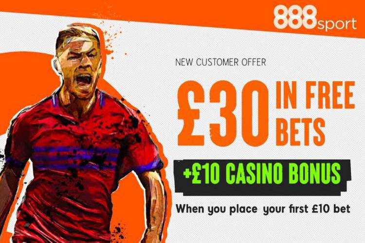 Get £30 welcome bonus PLUS extra £10 casino credit when you stake £10 on football