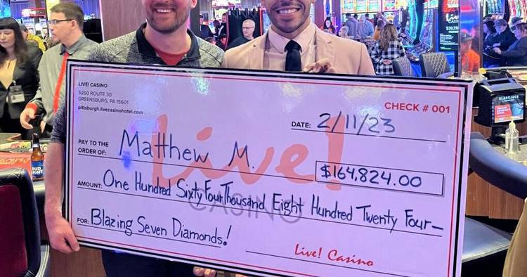Greensburg man wins progressive jackpot at Live! Casino