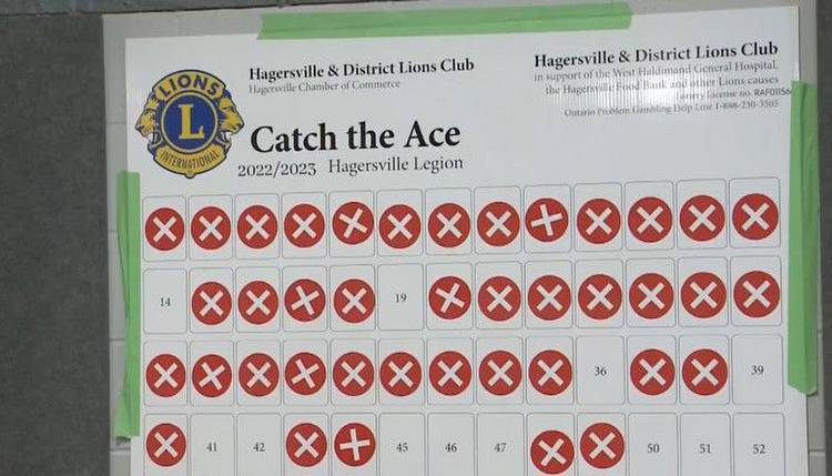 Hagersville 'Catch the Ace' jackpot nears $1M