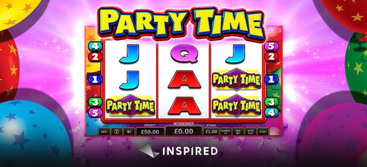 INSPIRED LAUNCHES PARTY TIME™ SLOT TO UK RETAIL