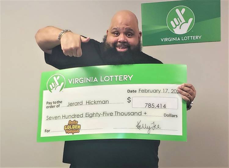 ‘It feels fantastically awesome!’ Richmond man wins $785,000 jackpot playing online Virginia Lottery game