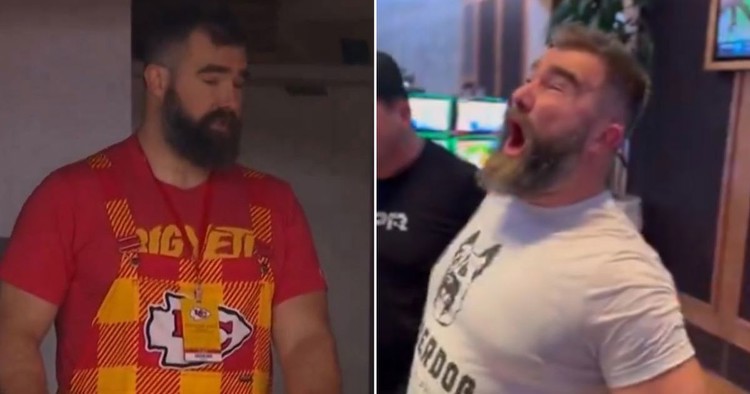 Jason Kelce and Adele have awkward exchange as NFL star lets loose in Las Vegas casino