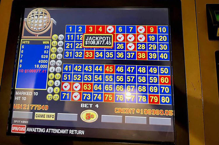 Keno jackpot hits for more than $108K at casino off Las Vegas Strip