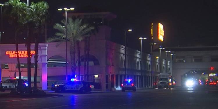 Las Vegas police shoot robbery suspect near off-Strip casino