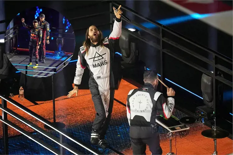 Las Vegas welcomes F1 with wildest party ever: drones, gambling, Jared Leto, J Balvin and more