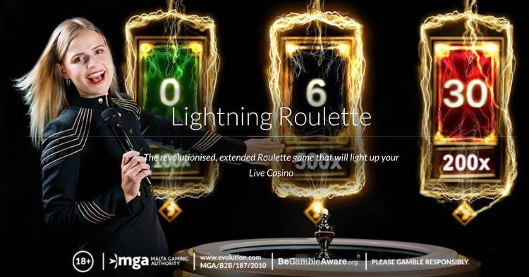 Lightning Roulette U.S. from Evolution is the American Gambling Awards Gaming Product of the Year