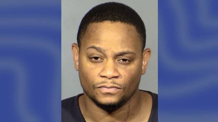 Man beating woman at Las Vegas hotel was shot with own gun
