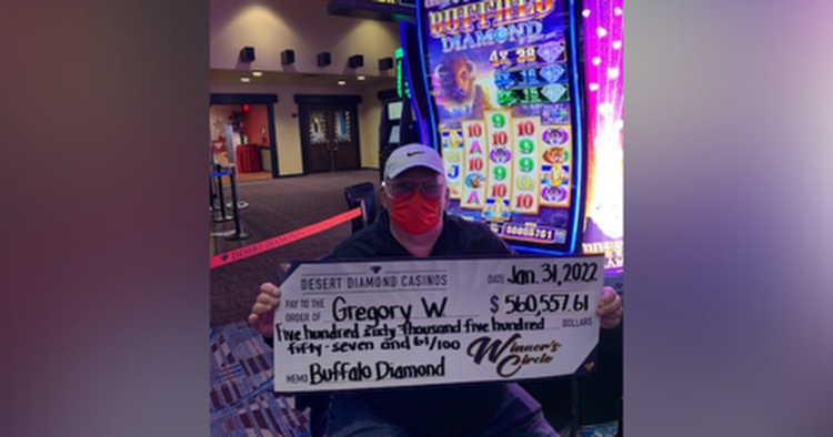 Man wins more than $560K at Desert Diamond Casino Tucson
